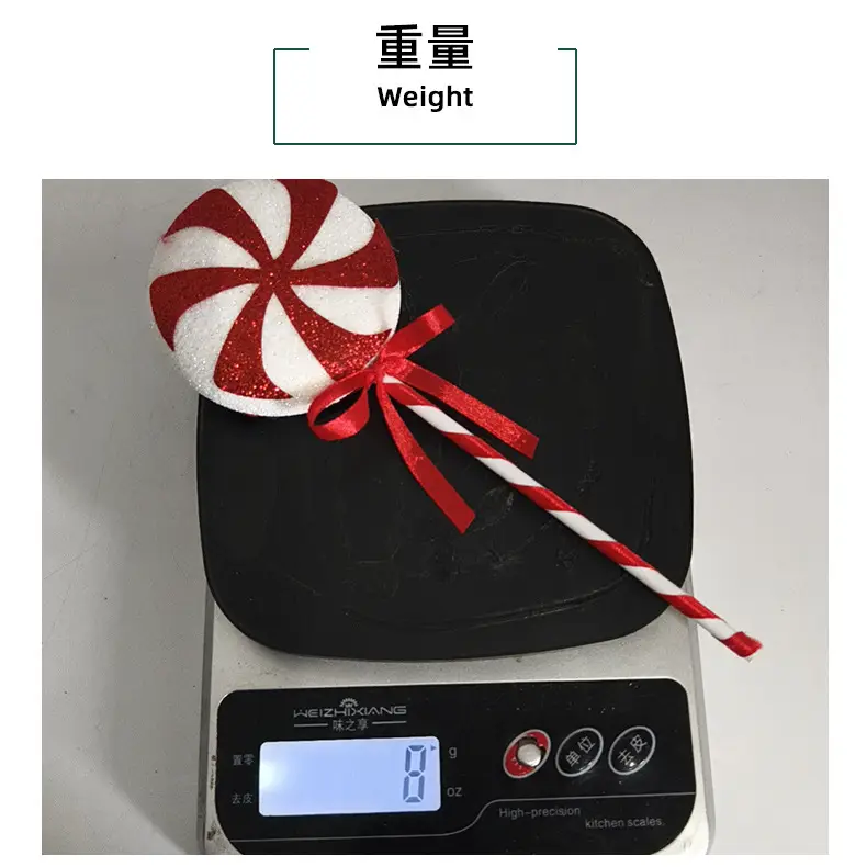 Red Glitter Christmas Lollipop Decor 8g — feature 13