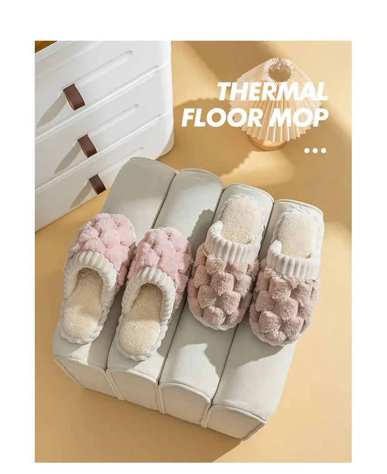 Cotton Wool Slippers for Women Winter Warm Indoor — feature 18