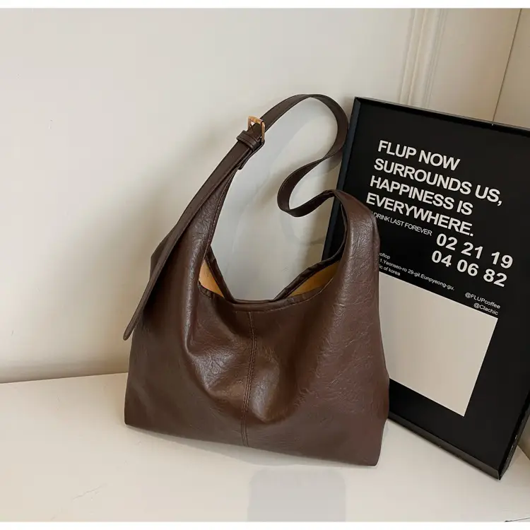 Retro Winter Shoulder Tote with Underarm Bag Set — feature 26