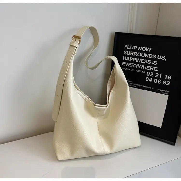Retro Winter Shoulder Tote with Underarm Bag Set - Image 2