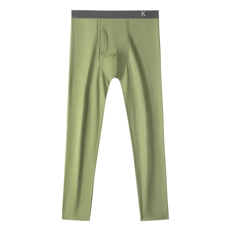 Autumn pants men's leggings cotton spring and autumn warm pants wear-free underwear men's line pants thin wool pants underpants winter