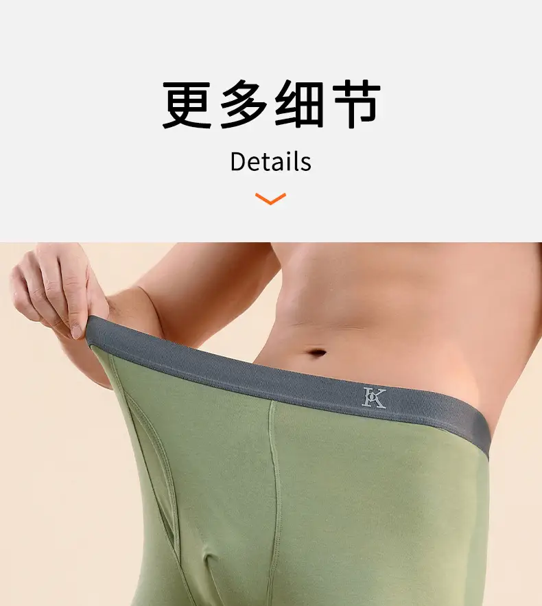 Autumn pants men's leggings cotton spring and autumn warm pants wear-free underwear men's line pants thin wool pants underpants winter — feature 17