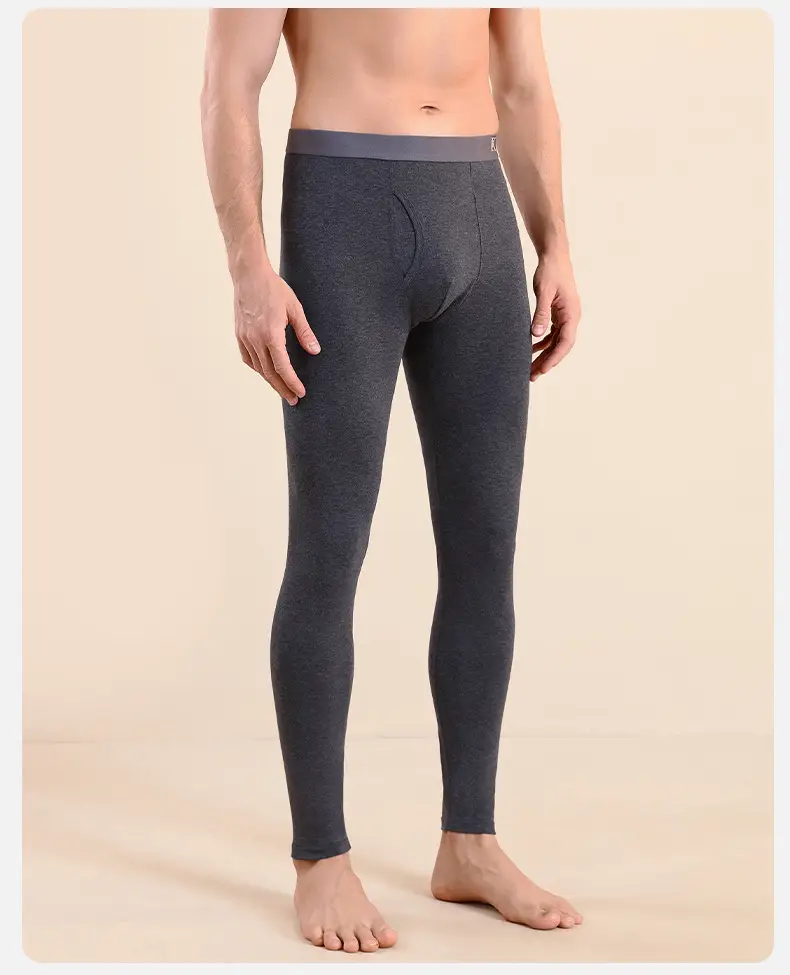 Autumn pants men's leggings cotton spring and autumn warm pants wear-free underwear men's line pants thin wool pants underpants winter — feature 27