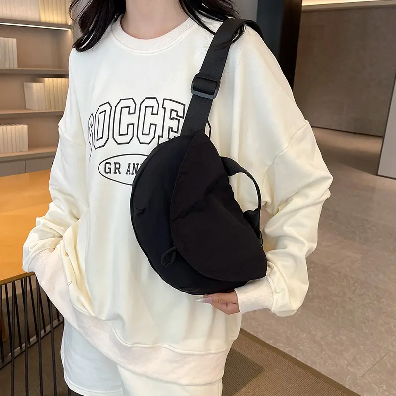 Black Nylon Waist Bag for Women & Men — feature 17