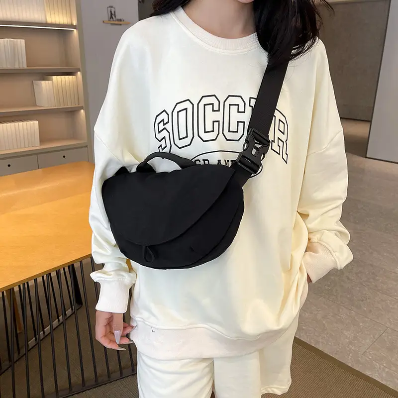 Black Nylon Waist Bag for Women & Men — feature 18