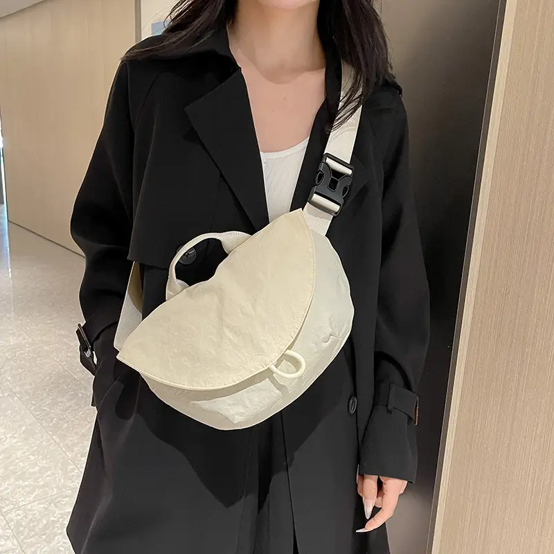 Black Nylon Waist Bag for Women & Men — feature 19
