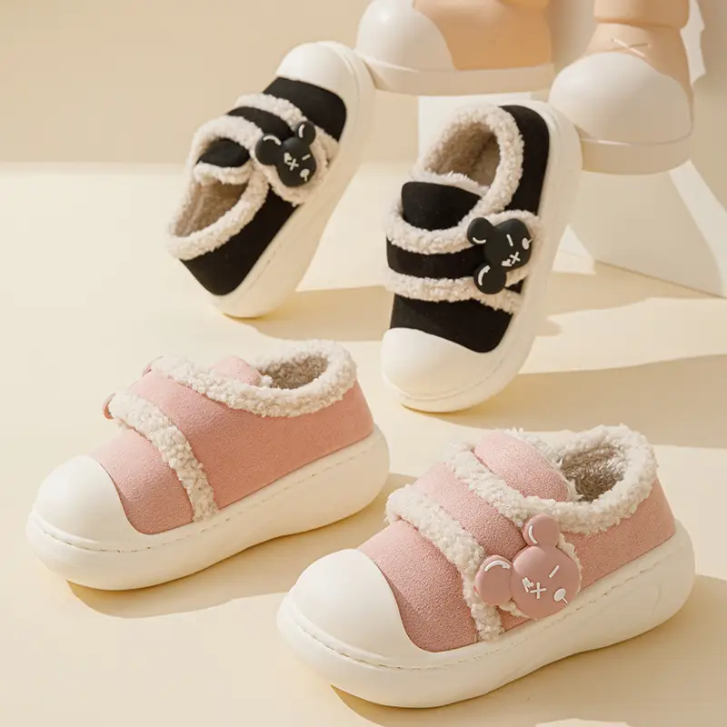 Women's thick-soled cotton slippers in autumn and winter 2024 new indoor home bag with non-slip warm fleece-lined Mao Mao cotton shoes - Image 7