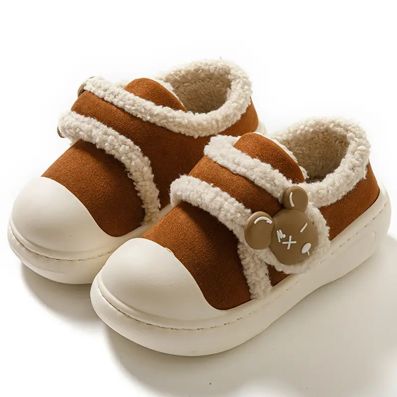 Women's thick-soled cotton slippers in autumn and winter 2024 new indoor home bag with non-slip warm fleece-lined Mao Mao cotton shoes - Image 8