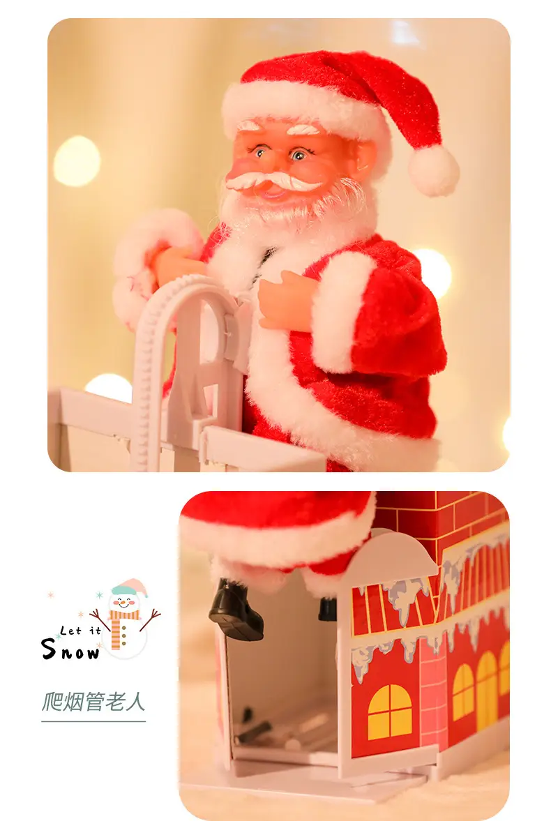 Santa Climbing Chimney Toy for Kids Christmas Decor — feature 5