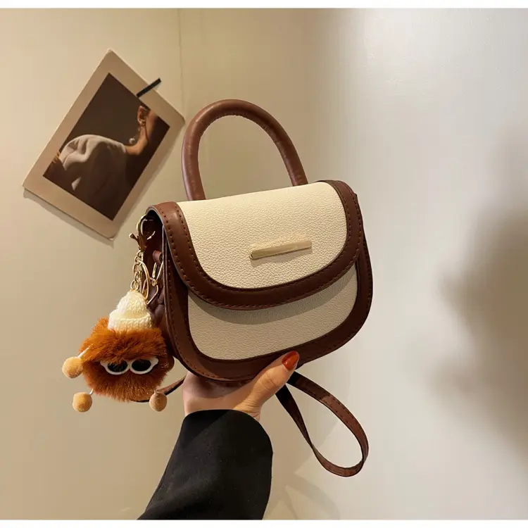 Women's 2024 Winter Handbags Brown Black White Crossbody Shoulder - Image 10