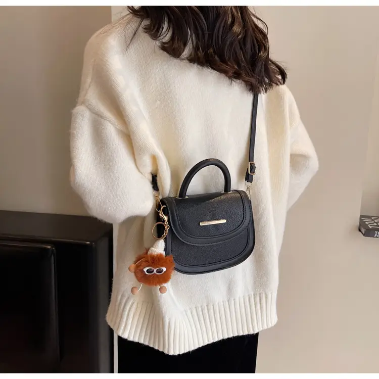 Women's 2024 Winter Handbags Brown Black White Crossbody Shoulder - Image 12