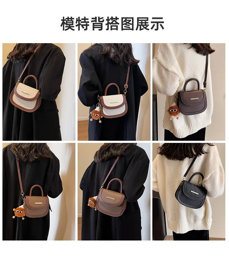 Women's 2024 Winter Handbags Brown Black White Crossbody Shoulder — feature 10