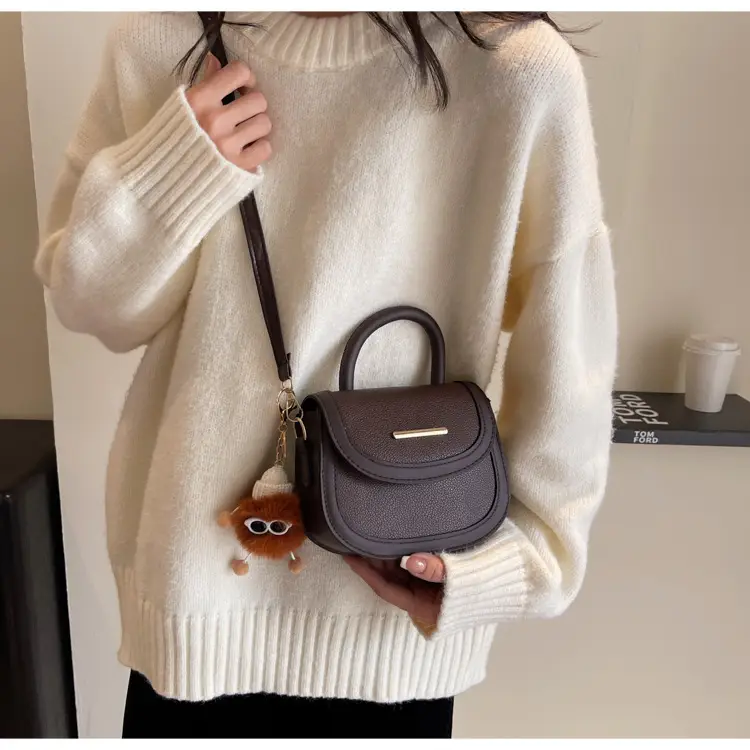 Women's 2024 Winter Handbags Brown Black White Crossbody Shoulder — feature 23