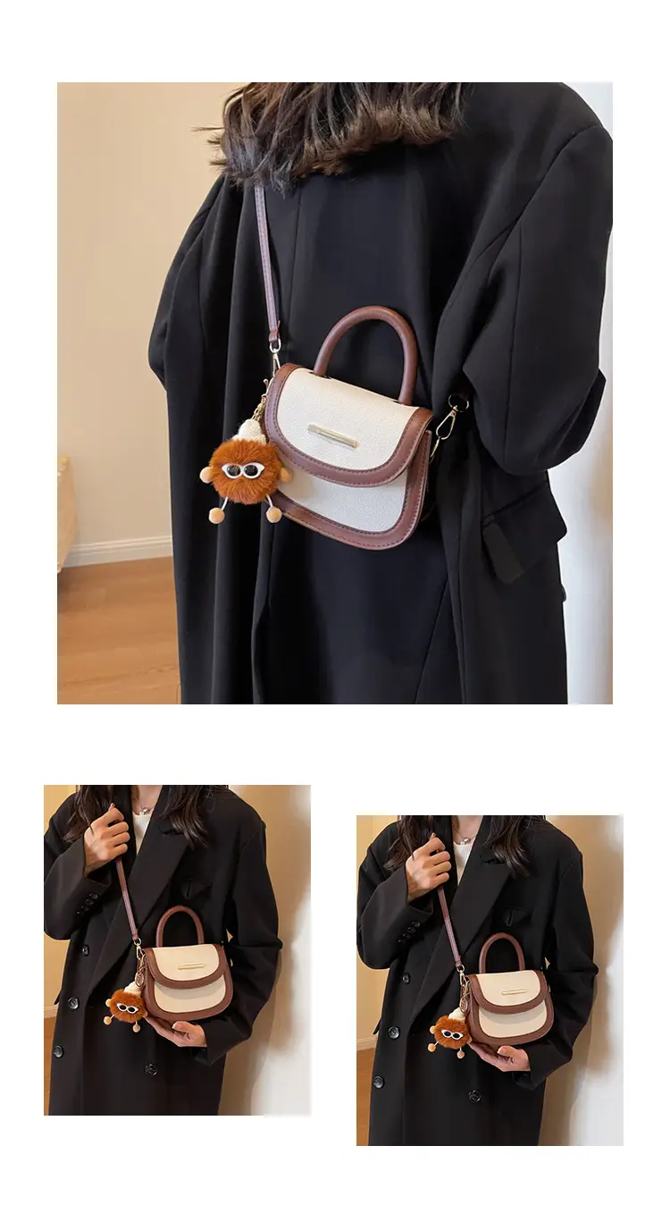 Women's 2024 Winter Handbags Brown Black White Crossbody Shoulder — feature 24