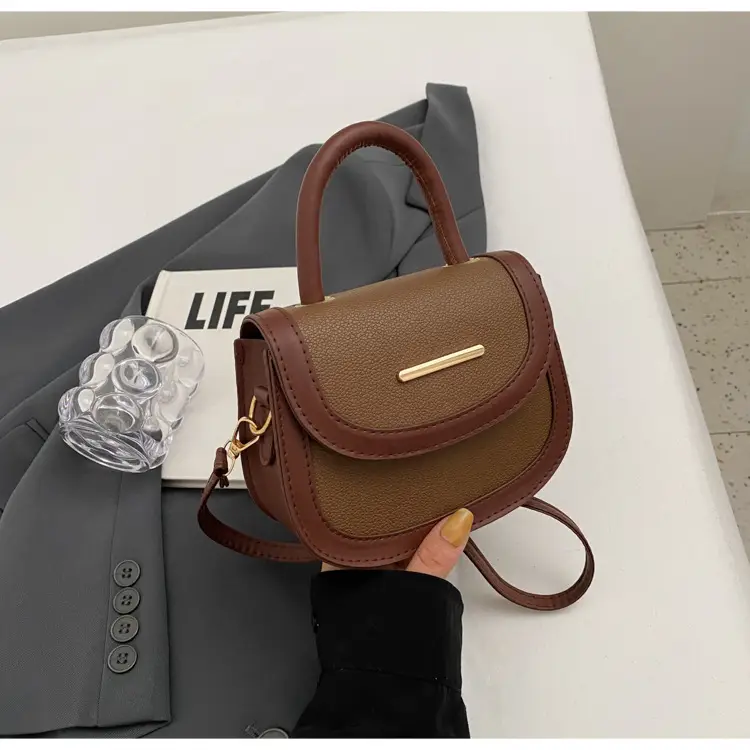 Women's 2024 Winter Handbags Brown Black White Crossbody Shoulder - Image 7