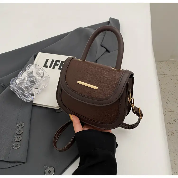Women's 2024 Winter Handbags Brown Black White Crossbody Shoulder - Image 8
