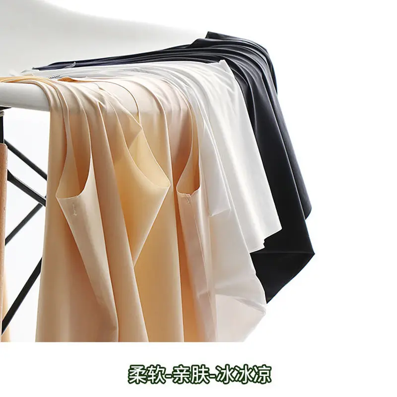 Summer ultra-thin ice silk seamless sling vest women's short anti-light breathable inner wear top