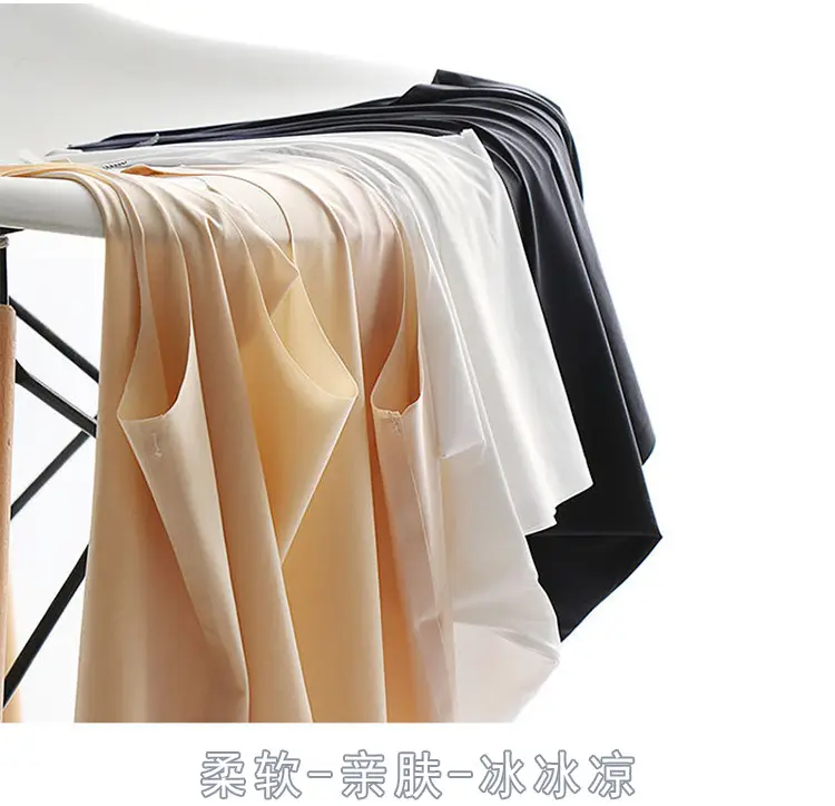 Summer ultra-thin ice silk seamless sling vest women's short anti-light breathable inner wear top — feature 2