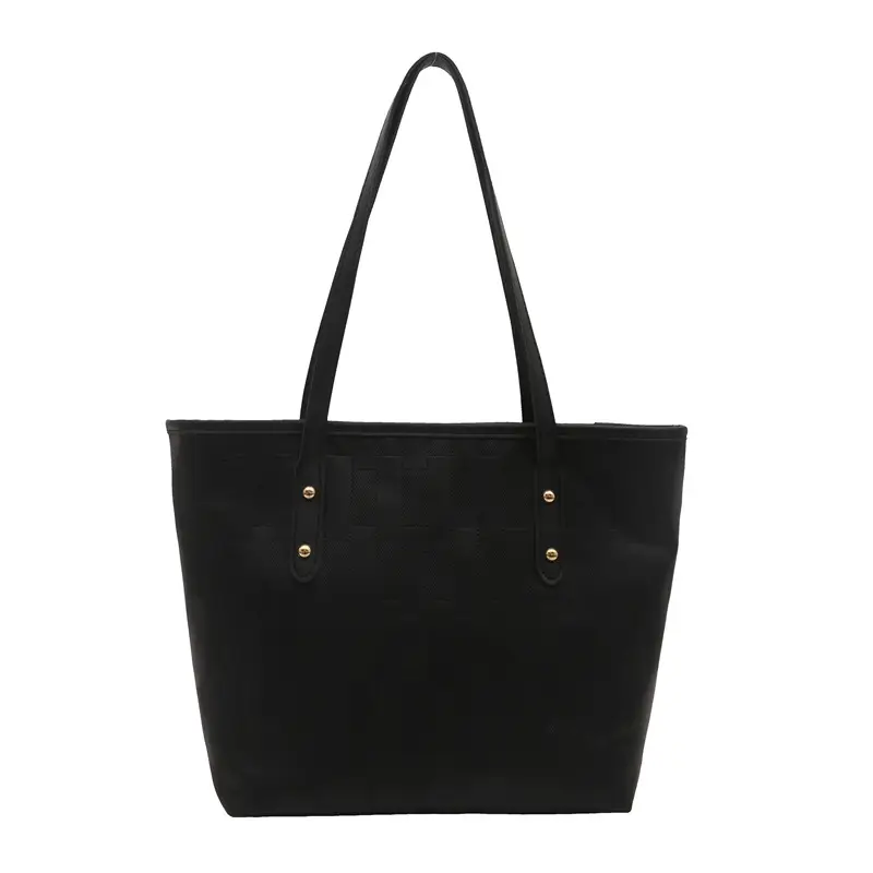 Black Large Capacity Women's Tote Bag Winter 2024 - Image 2