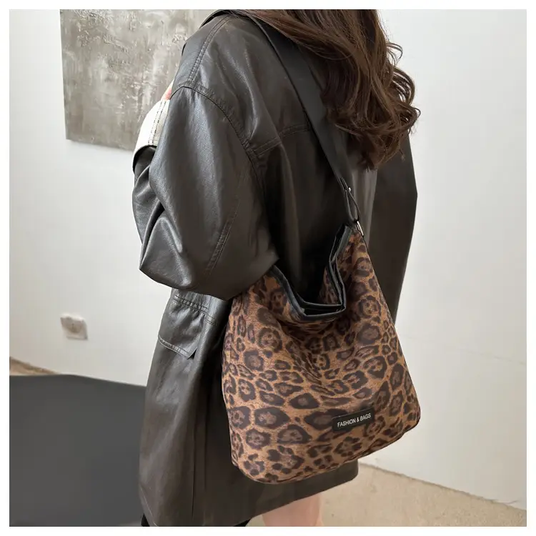 Deerskin Leopard Print Large Bag Women 2024 — feature 10