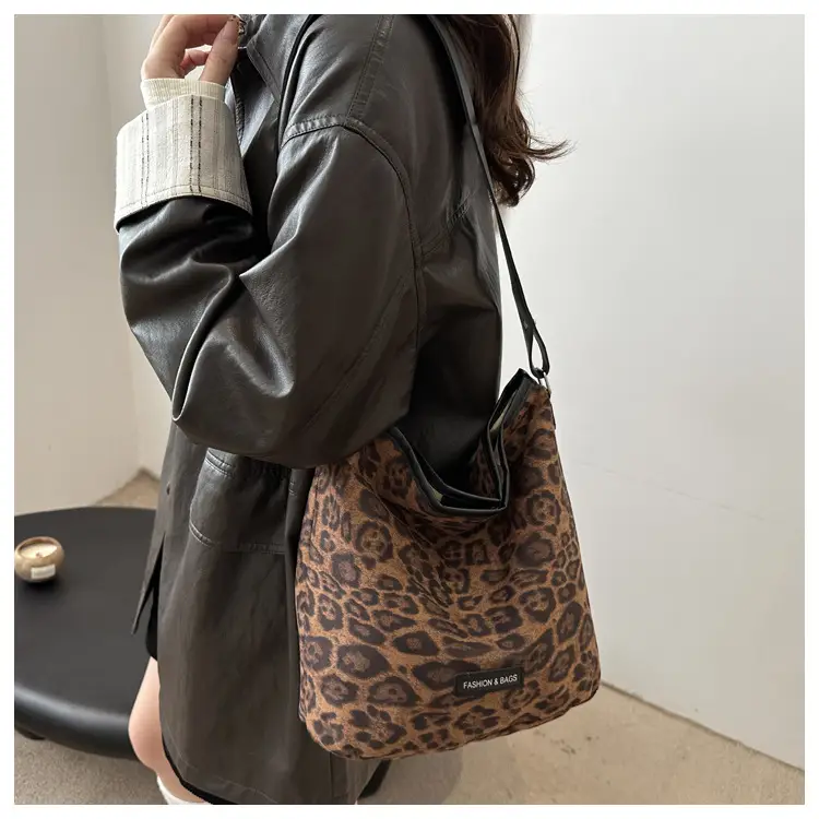 Deerskin Leopard Print Large Bag Women 2024 — feature 11
