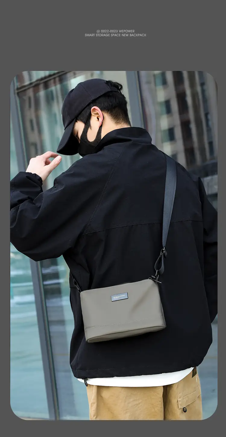 Small Square Water-Repellent Oxford Bag for Men — feature 12