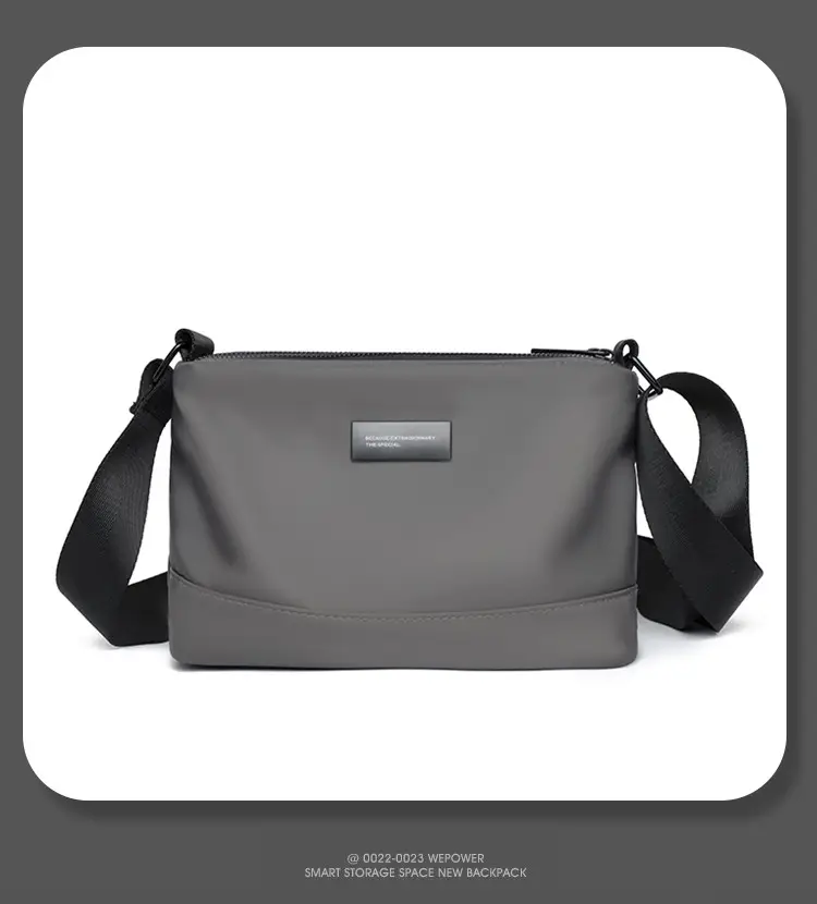 Small Square Water-Repellent Oxford Bag for Men — feature 17