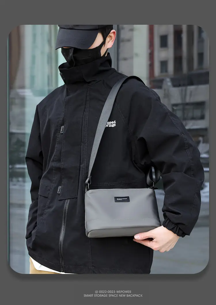 Small Square Water-Repellent Oxford Bag for Men — feature 27