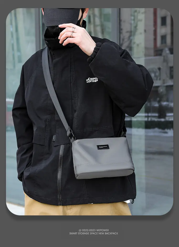 Small Square Water-Repellent Oxford Bag for Men — feature 28