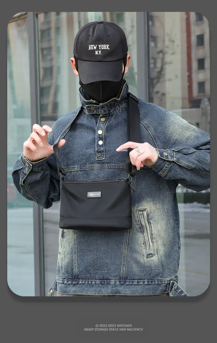 Small Square Water-Repellent Oxford Bag for Men — feature 31