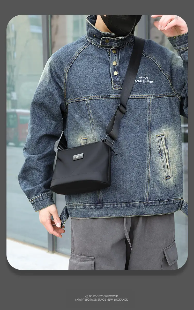 Small Square Water-Repellent Oxford Bag for Men — feature 32