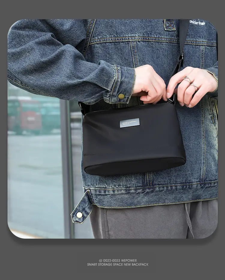 Small Square Water-Repellent Oxford Bag for Men — feature 33