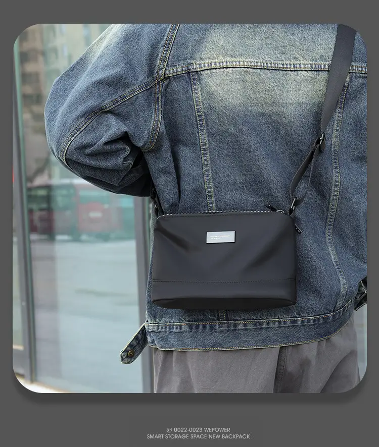 Small Square Water-Repellent Oxford Bag for Men — feature 34