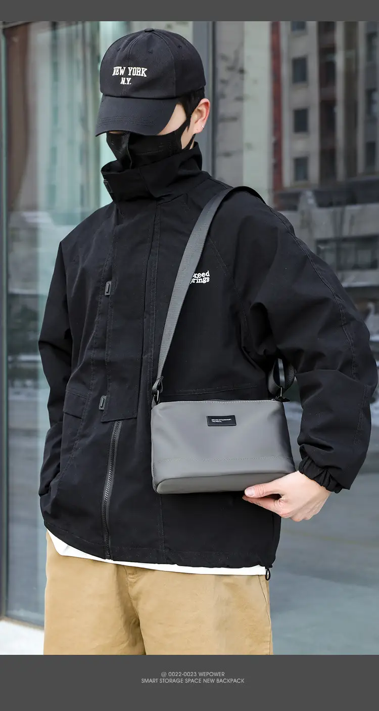 Small Square Water-Repellent Oxford Bag for Men — feature 4