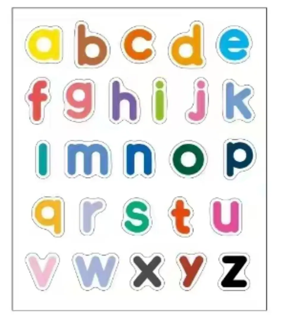 Magnetic English Alphabet Stickers for Baby Learning
