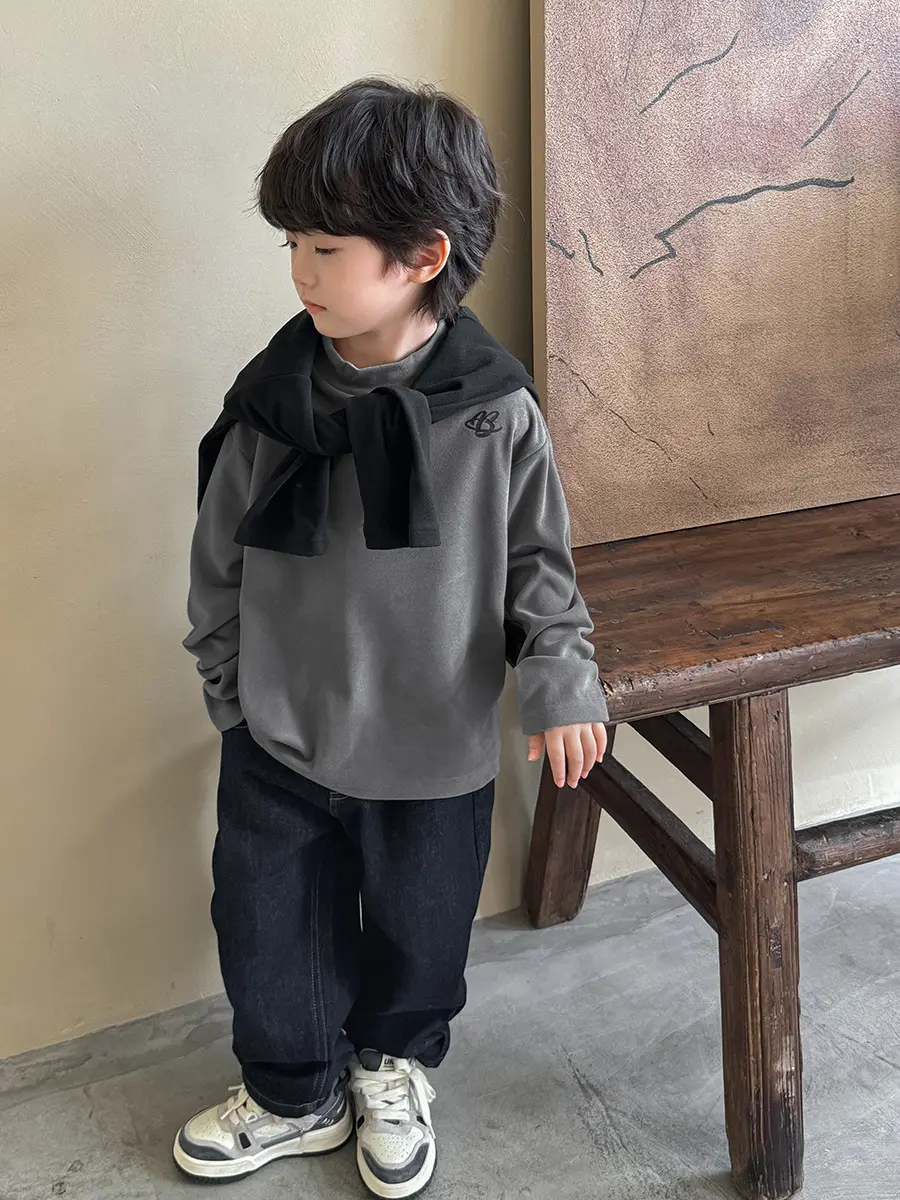Haima Boys Thermal Layer Shirt Grey 2025 Winter - Image 7