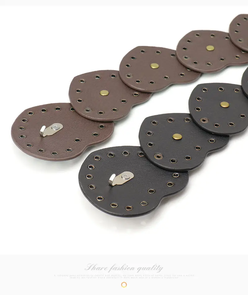 Women's Hollow Spice Belt with Rivet Decor — feature 19