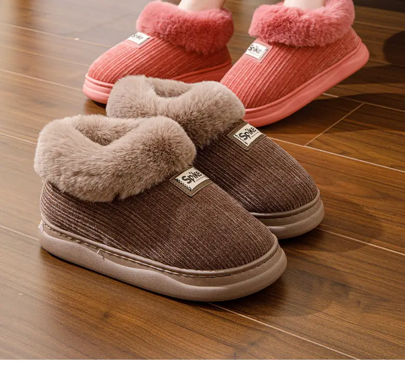 Women Winter Plush Slippers Warm Non-Slip Heel — feature 17