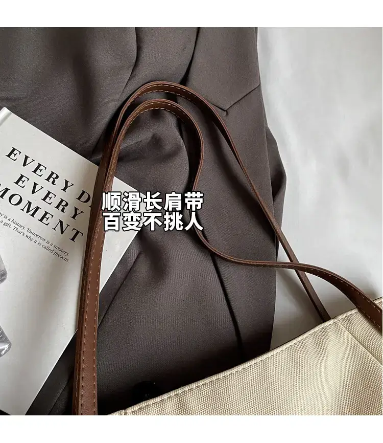 Large Capacity Vintage Black Shoulder Bag for Women — feature 8