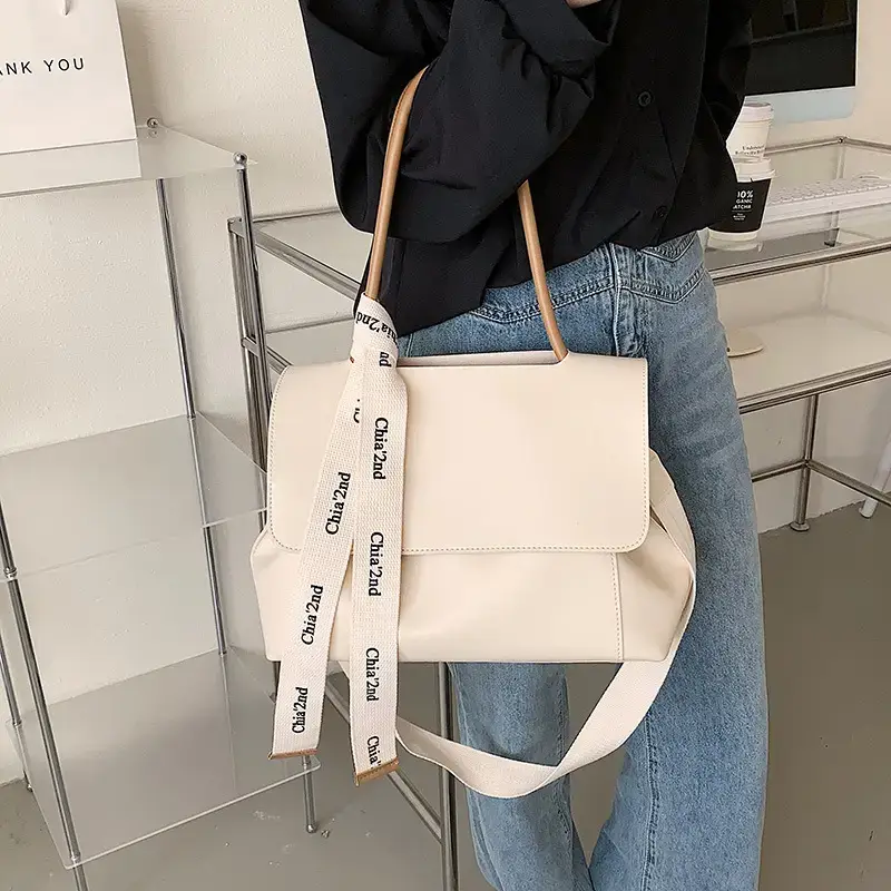 Women's Large Capacity Textured Shoulder Crossbody Bag - Image 7