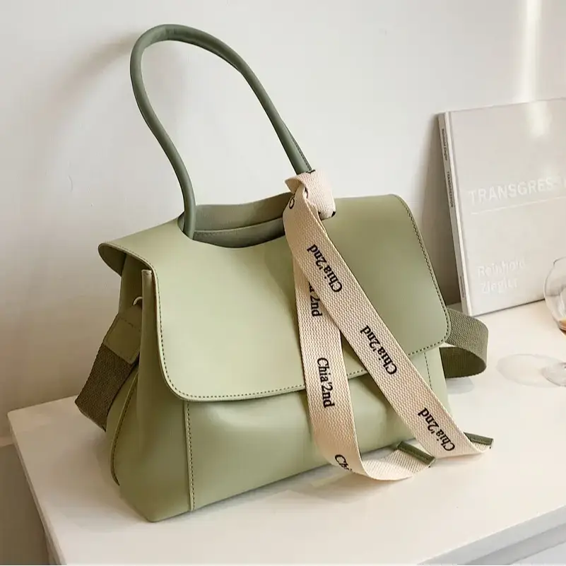 Women's Large Capacity Textured Shoulder Crossbody Bag - Image 8