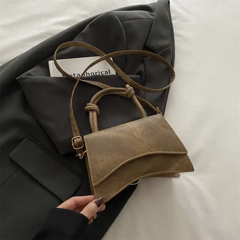 Women's Western Style Shoulder Bag 2024 Autumn Grey