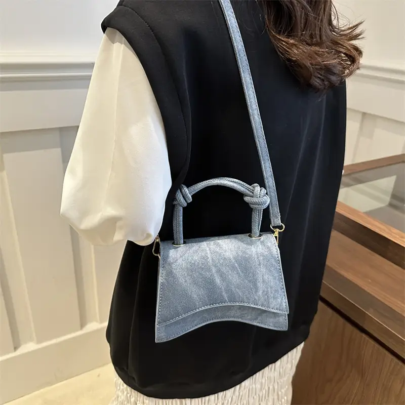 Women's Western Style Shoulder Bag 2024 Autumn Grey