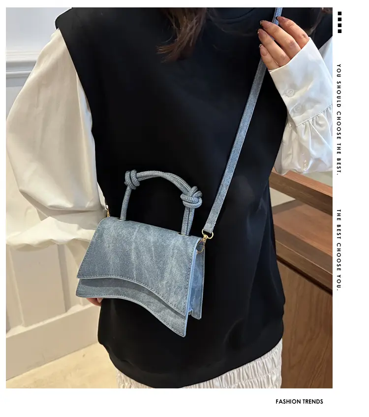 Women's Western Style Shoulder Bag 2024 Autumn Grey — feature 2