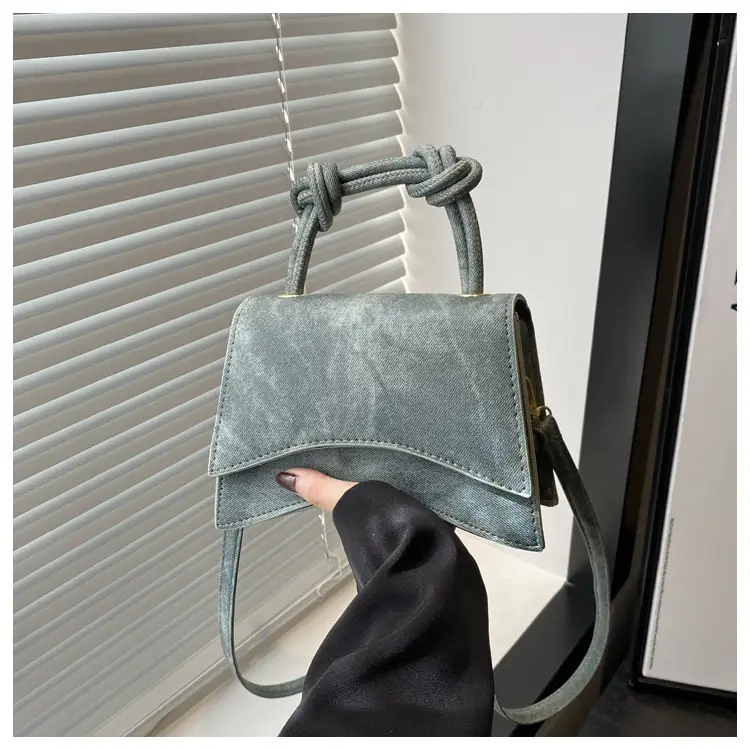 Women's Western Style Shoulder Bag 2024 Autumn Grey — feature 23