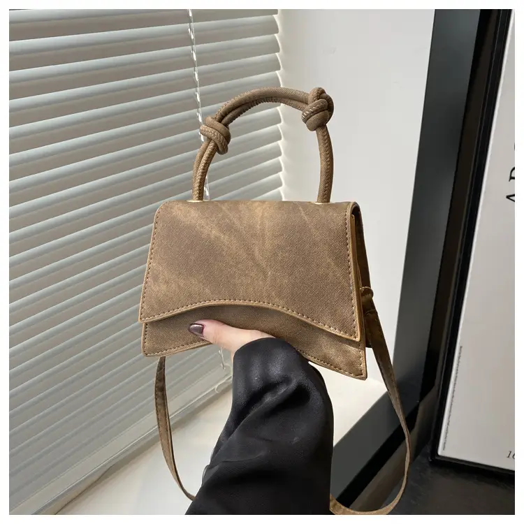 Women's Western Style Shoulder Bag 2024 Autumn Grey — feature 24