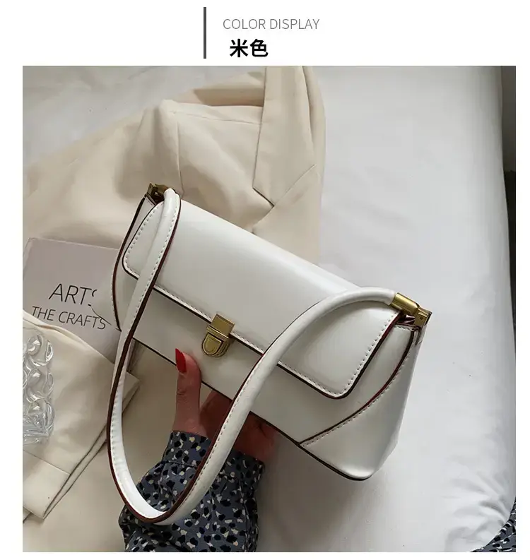 White Korean Style Shoulder Bag for Women 2024 — feature 17