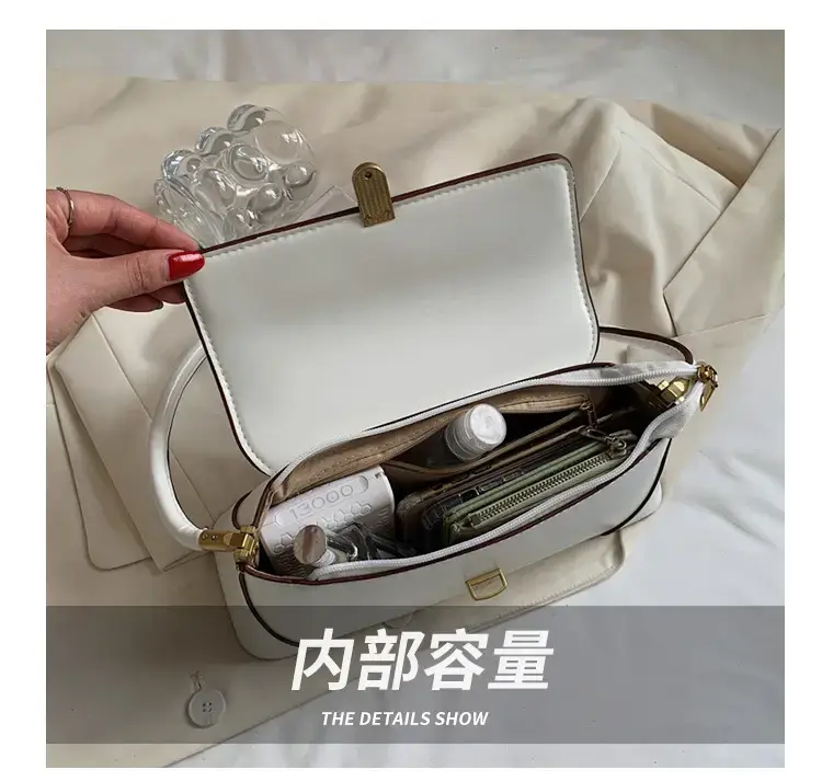 White Korean Style Shoulder Bag for Women 2024 — feature 7
