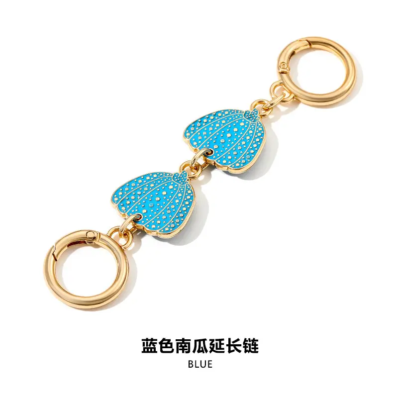 H-110 blue pumpkin extended chain straight gold 13CM