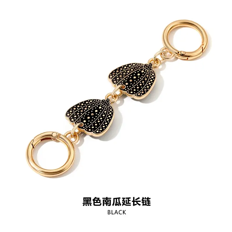 H-110 black pumpkin extended chain straight gold 13CM